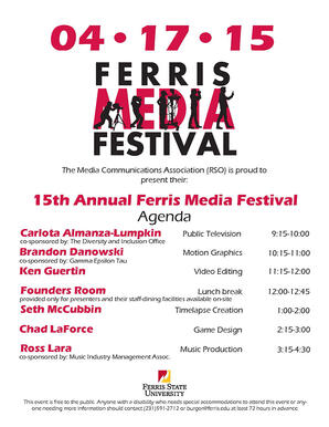 Media Communication Association hosts 15th Annual Ferris Media Festival