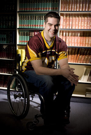 Ferris Student Overcomes Spinal Injury to Walk During Graduation
