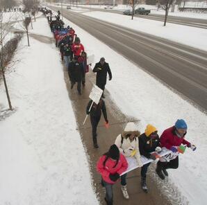 Turnout Strong for MLK Freedom March at Ferris State University; Celebration Continues