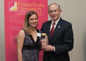 Pharmacy Alumna Schalk Honored with Pacesetter Award from Ferris