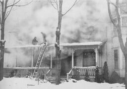 Ferris house fire. Big Rapids, Michigan.
