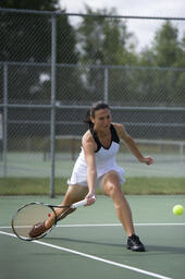 Womens tennis v. Saginaw Valley State University.