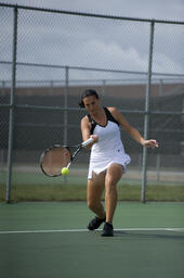 Womens tennis v. Saginaw Valley State University.