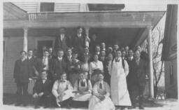 Ferris Institute Students at local boarding house close to FI 1915