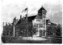 Old Main drawing. Undated.