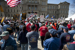 Union labor rally.