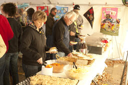 Alumni tent.