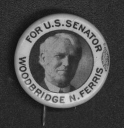 Campaign button Ferris for U.S. Senator