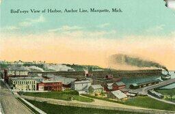 Bird's Eye View of Harbor Postcard