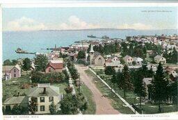 Mackinac Island In The Distance Postcard