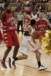 Mens basketball v. Saginaw Valley State University.