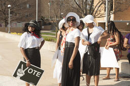 Womens History Month Suffrage March.