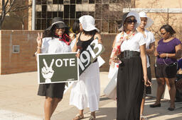 Womens History Month Suffrage March.