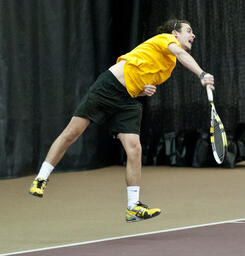 Mens tennis v. Lake Superior State University.