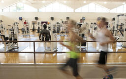 Student Recreation Center- with students.