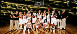 Womens basketball team poster.