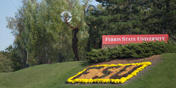 Campus entrance. Perry Street.