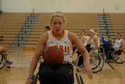 Wheelchair basketball.