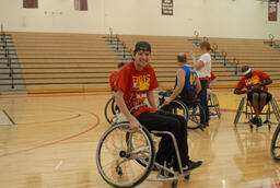 Wheelchair basketball.