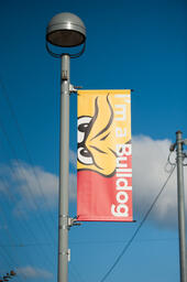 Campus banners.