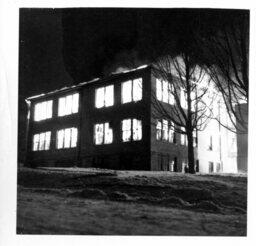 Old Main Fire and Pharmacy Building 1950