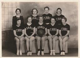 Ferris womens basketball team. 1934-1935.