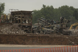 Carlisle Hall demolition.