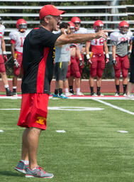 Football practice.