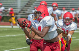 Football practice.