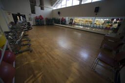 Student Recreation Center floor.