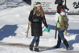 Students in the Snow