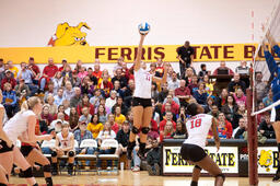 Womens volleyball v. Grand Valley State University.