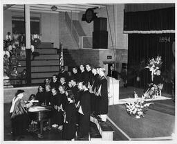 Baccalaureate ceremony. June 1956.