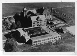 Campus aerial. Pre-fire.  ca. 1950.