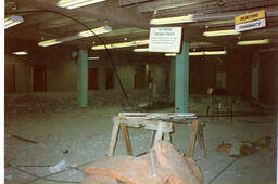 Rankin Student Center renovations. Bookstore and entry. 1983-1984.