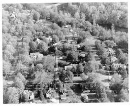 Big Rapids. Aerials.  Winter and Ives Avenue. ca 1950s. Undated photo.