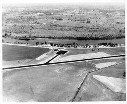 Big Rapids. Aerials.  Roben Hood airport. ca 1950s. Undated photo.