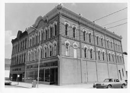 Big Rapids. Northern national bank block and JC Pennys. Undated photo.