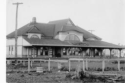 Big Rapids.  Train depot. 1905