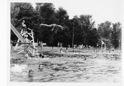 Big Rapids.  Swimming pool. June 1951.