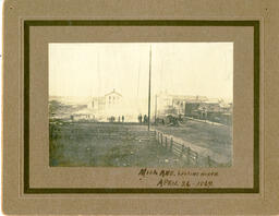 Big Rapids. Michigan Avenue looking north. 26 April 1869.