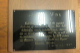 Jim Wink. Basketball coaching award.