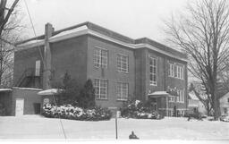 Big Rapids library building. Undated photo. 