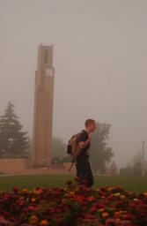 Foggy campus shots.