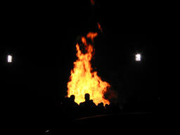 Homecoming bonfire photos.