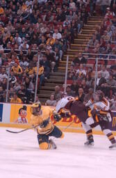 CCHA finals v. University of Michigan.