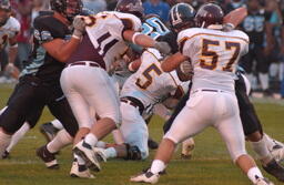 Football v Grand Valley State photos. September 2003.