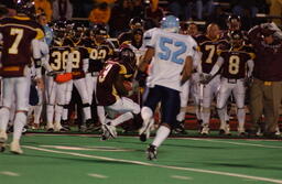 Football v. Northwood photos. 2003.