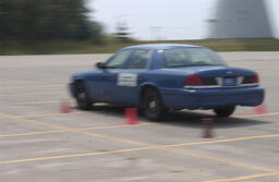 Police academic drivers training.