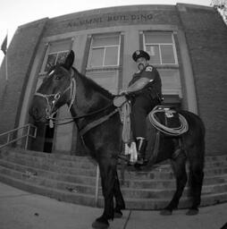 Big Rapids mounted police officer.